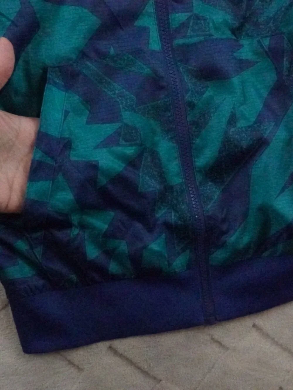 Nike Jordan Hooded Jacket Boys Medium (10-12) Windbreaker Full Zip
